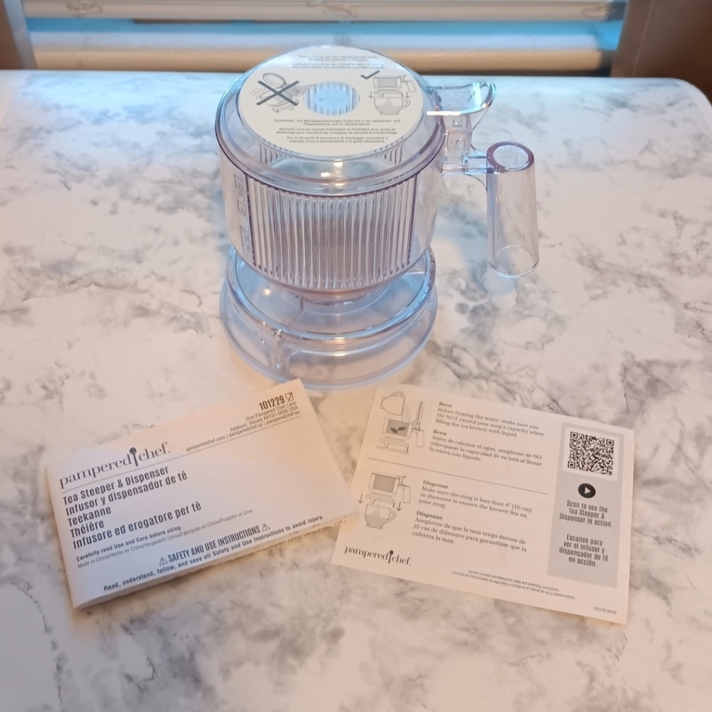 Pampered Chef Tea Steeper & Dispenser - Excellent Used Condition!